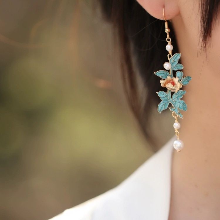 Chinese Vintage Style Drop Earrings New Chinese Hanfu Qipao Ear Jewelry