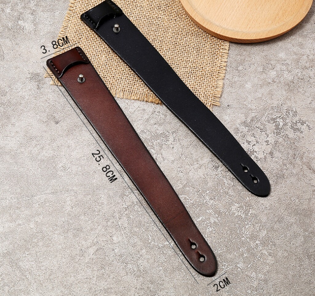 Men Women Vintage Wide Genuine Leather Wristband Bangle / Leather Bracelet 7.5-8