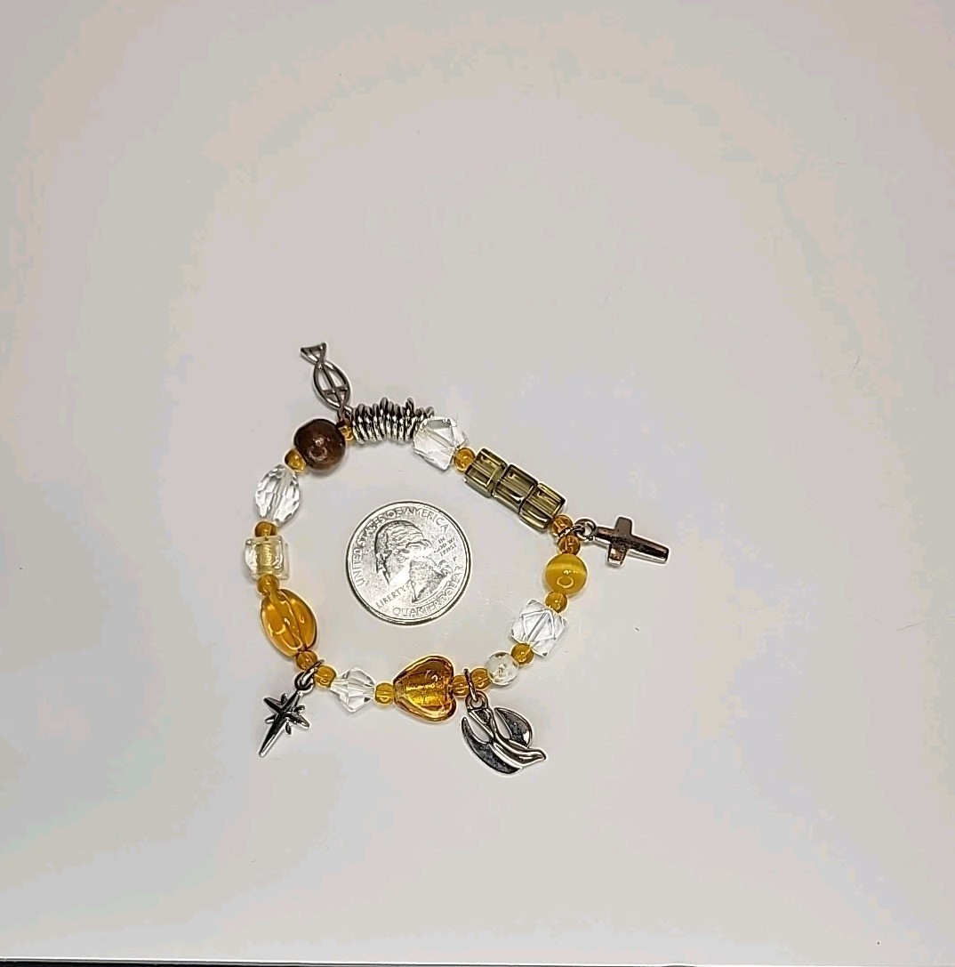 Roman Inc New Christs Story Beaded Bracelet Large Desertcart Religious