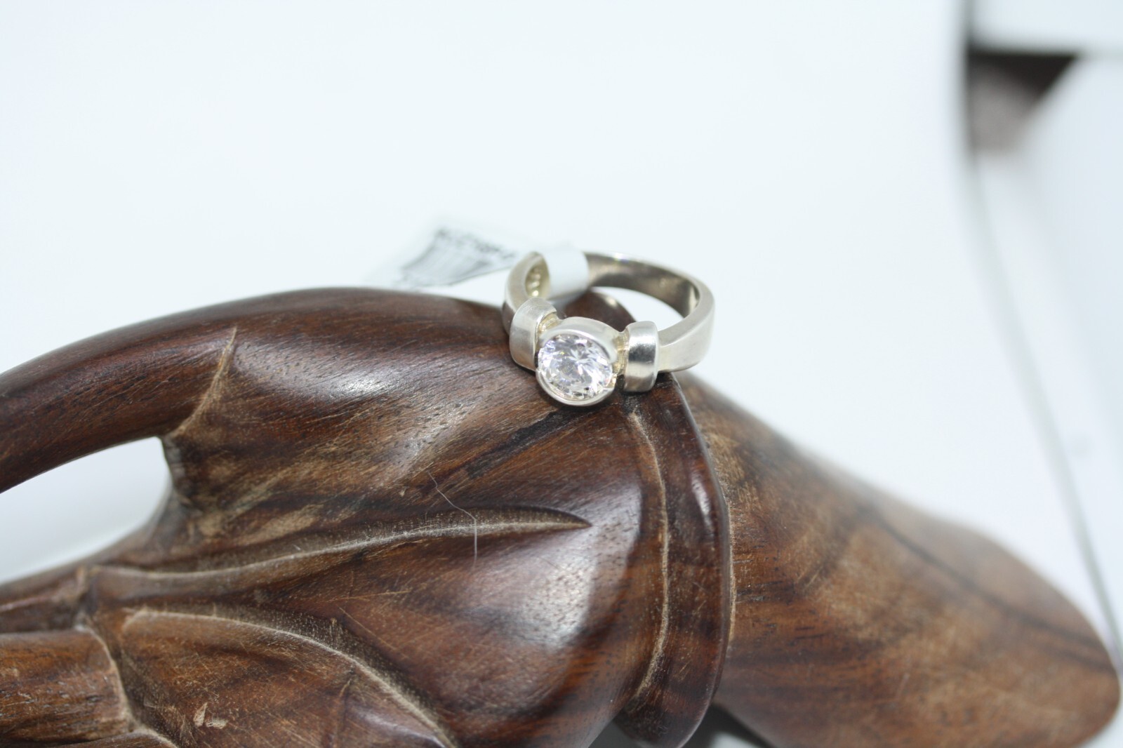 New Mexican 925 Silver Channel Set 1.5 CT Round CZ Women’s Designer Ring Sz 5.75