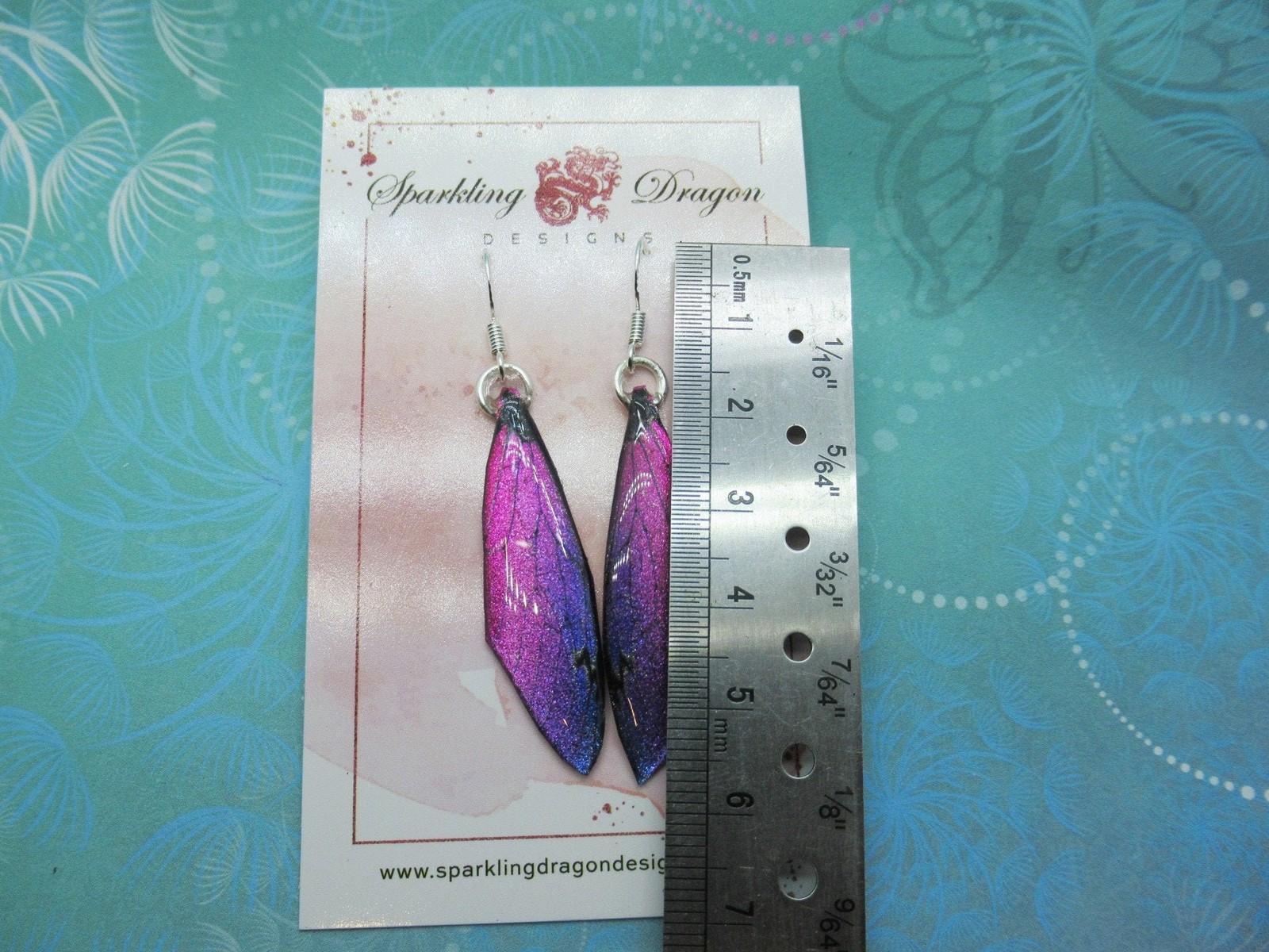 Butterfly Earrings Pink & Purple – Fairy Jewellery, Fun Gift for her Fairy Wing