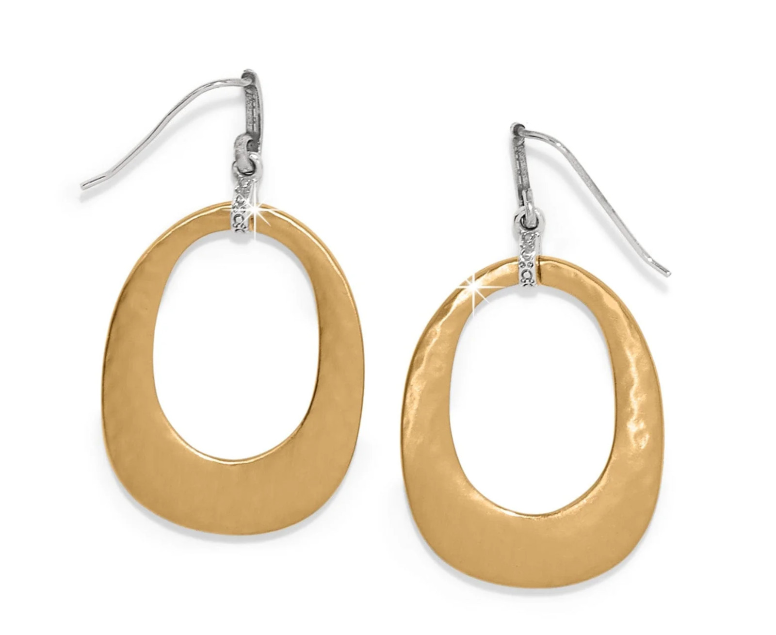 Brighton Meridian Geo Open Hoop French Wire Earrings Style: JA0178 MSRP $88 NWT
