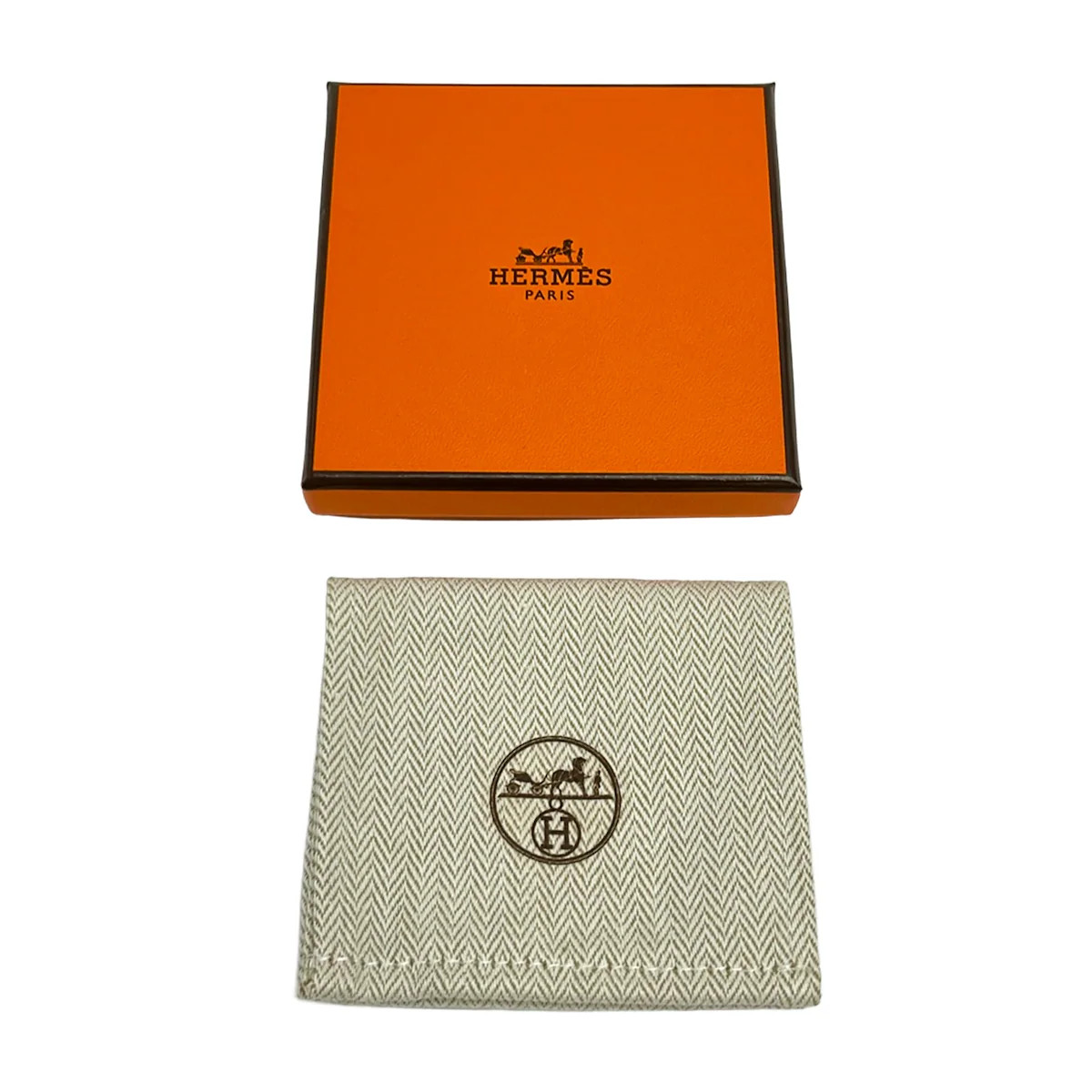 HERMES Chaine D’ancre Gold Dark Brown Hardware Leather None Brooch
