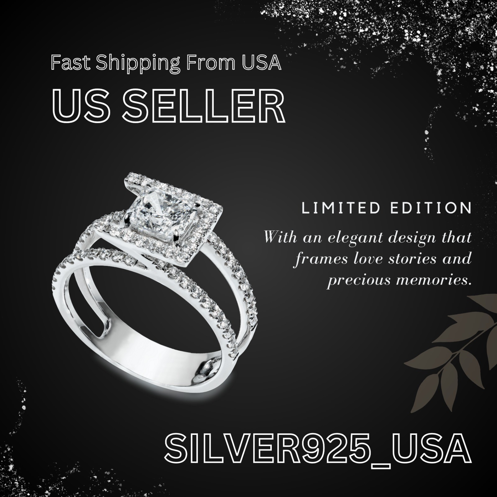 Natural White Howlite – United States 925 Sterling Silver Pendant 1.95″ P28