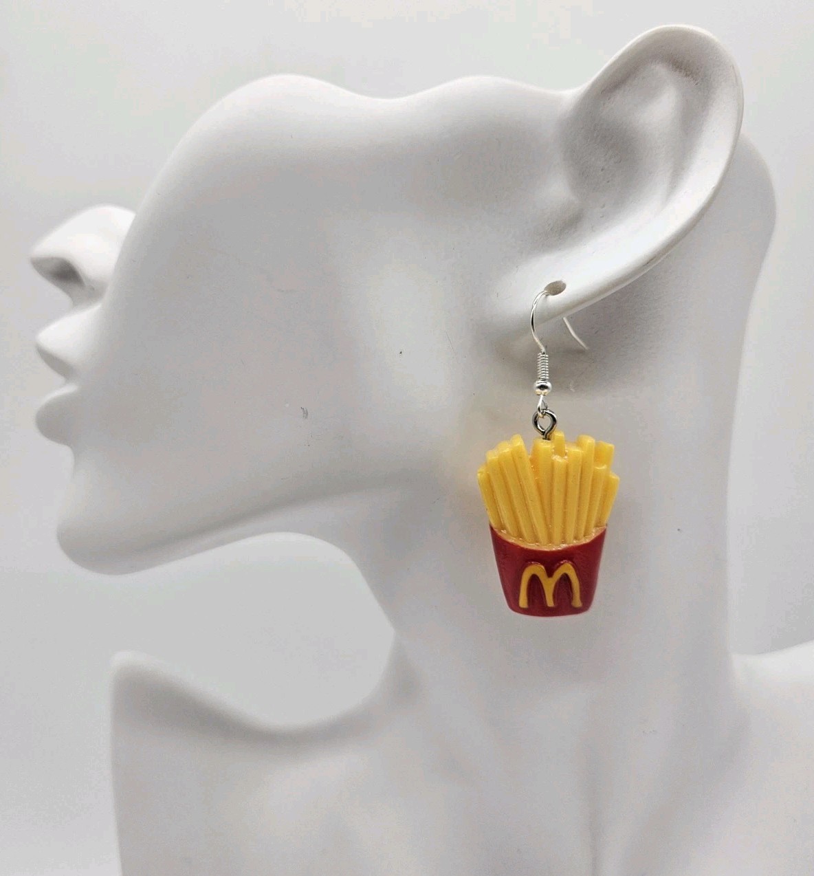 Women’s Fashion Novelty Jewelry Custom Resin Earrings Fast Food Fries RE1
