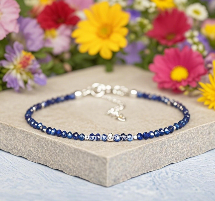 2025HOT Sapphire Bracelet Women Healing Energy Reiki Handmade Birthstone Jewelry