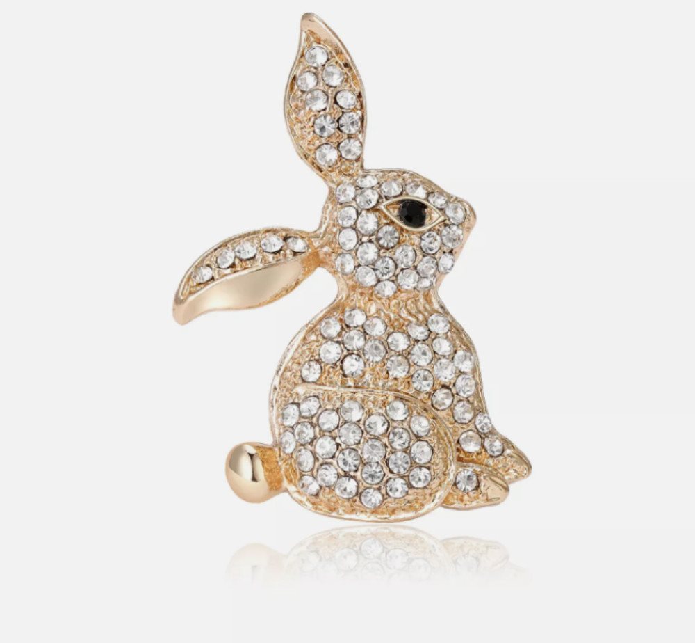 Bunny Rabbit Pin Brooch Easter Fashion Jewelry Easter Bunny FAST Free Ship USA