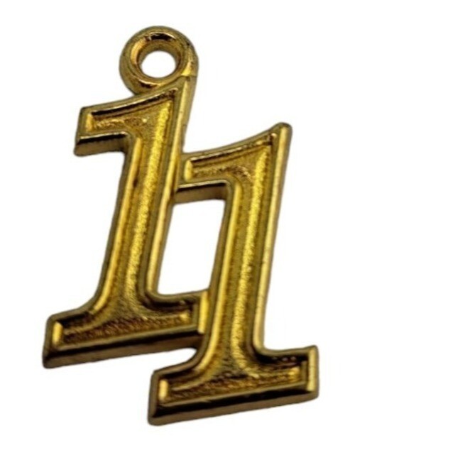 Graduation Tassel Pendant Golden Charm 2011 Jostens Grad, Celebration, Goal A