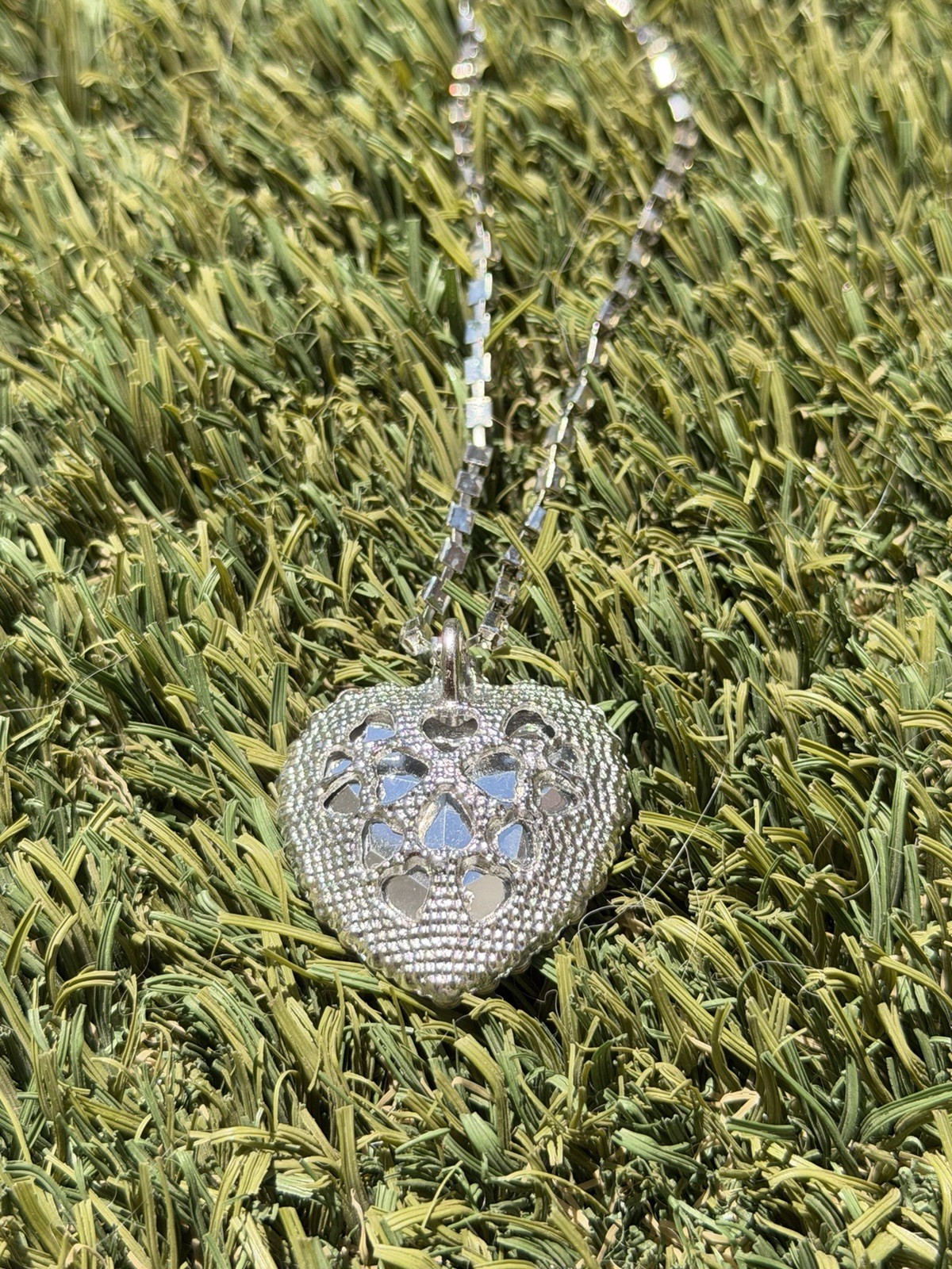 Heart Of The Ocean Necklace Blue Crystal Rhinestone Titanic Style Heart Pendant