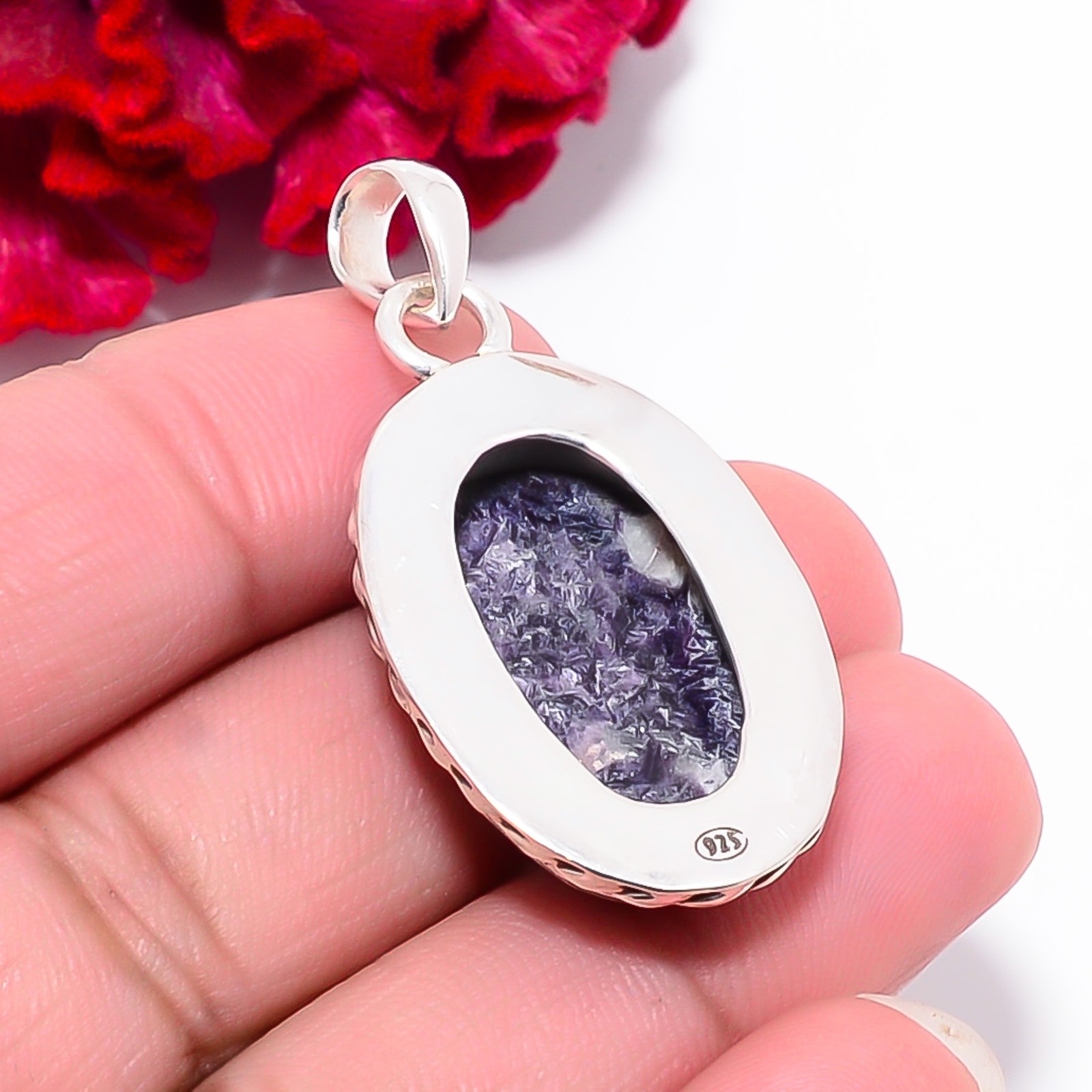 Lepidolite – San Diego Gemstone 925 Sterling Silver Pendant 1.76″ P101943
