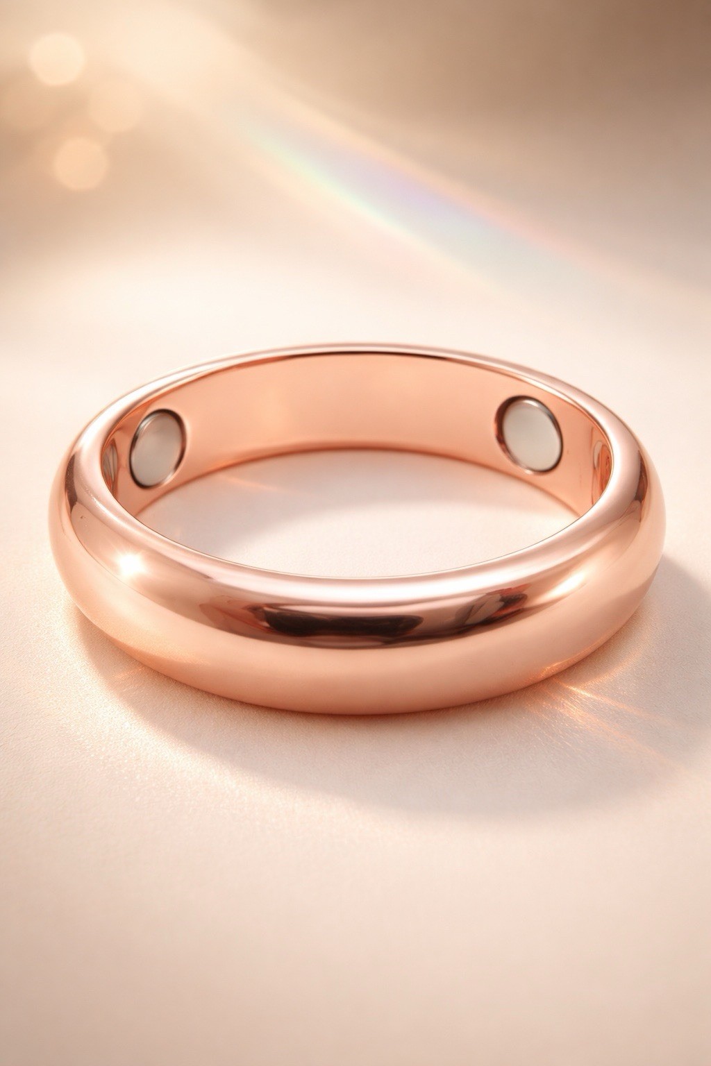 Copper Magnetic Band Ring – 3 Magnets – CMR01 -6.25mm – 1/4″ wide. Sizes 5 to 17