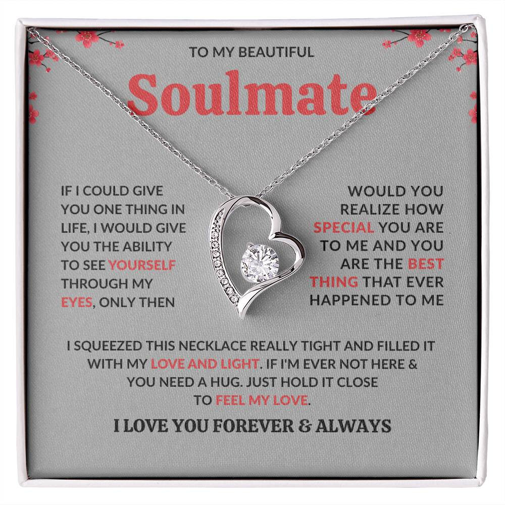 Soulmate Necklace Gift, Romantic Jewelry for Her, Perfect for Any Occasion