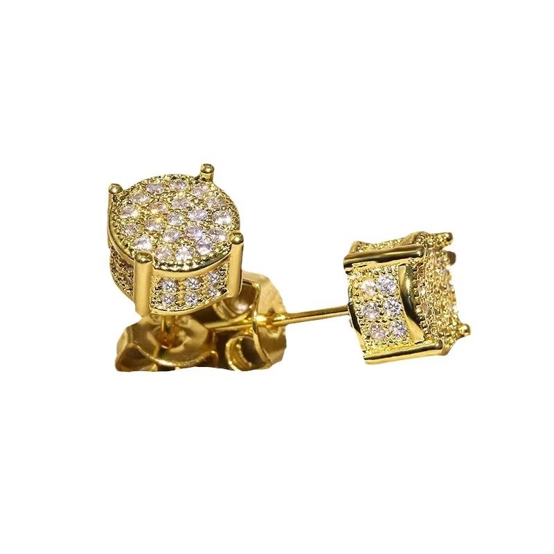 Elegant Stud Earring Alloy Round Women’s Earrings Jewelry Wedding Engagement