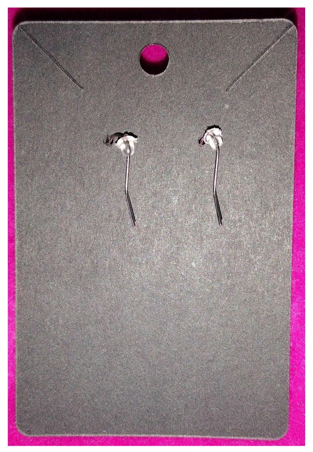 Synthetic Opal Gemstone Inside Silver Heart Drop Dangle Silver Plated Earrings