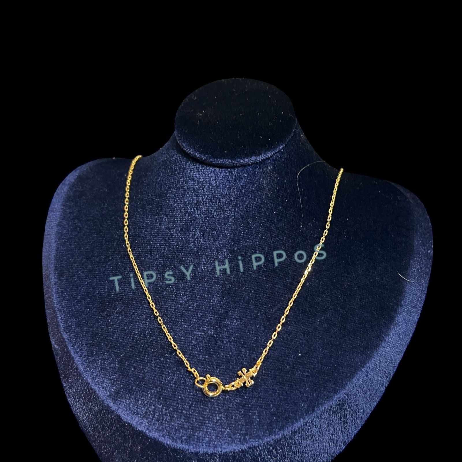 Tory Burch Pearl of Heart & Logo Necklace!
