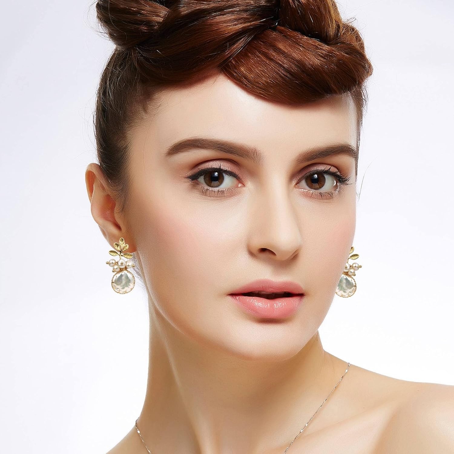 Unique 18k Gold & Freshwater Baroque Pearls – Dangle Earrings for All Occasions