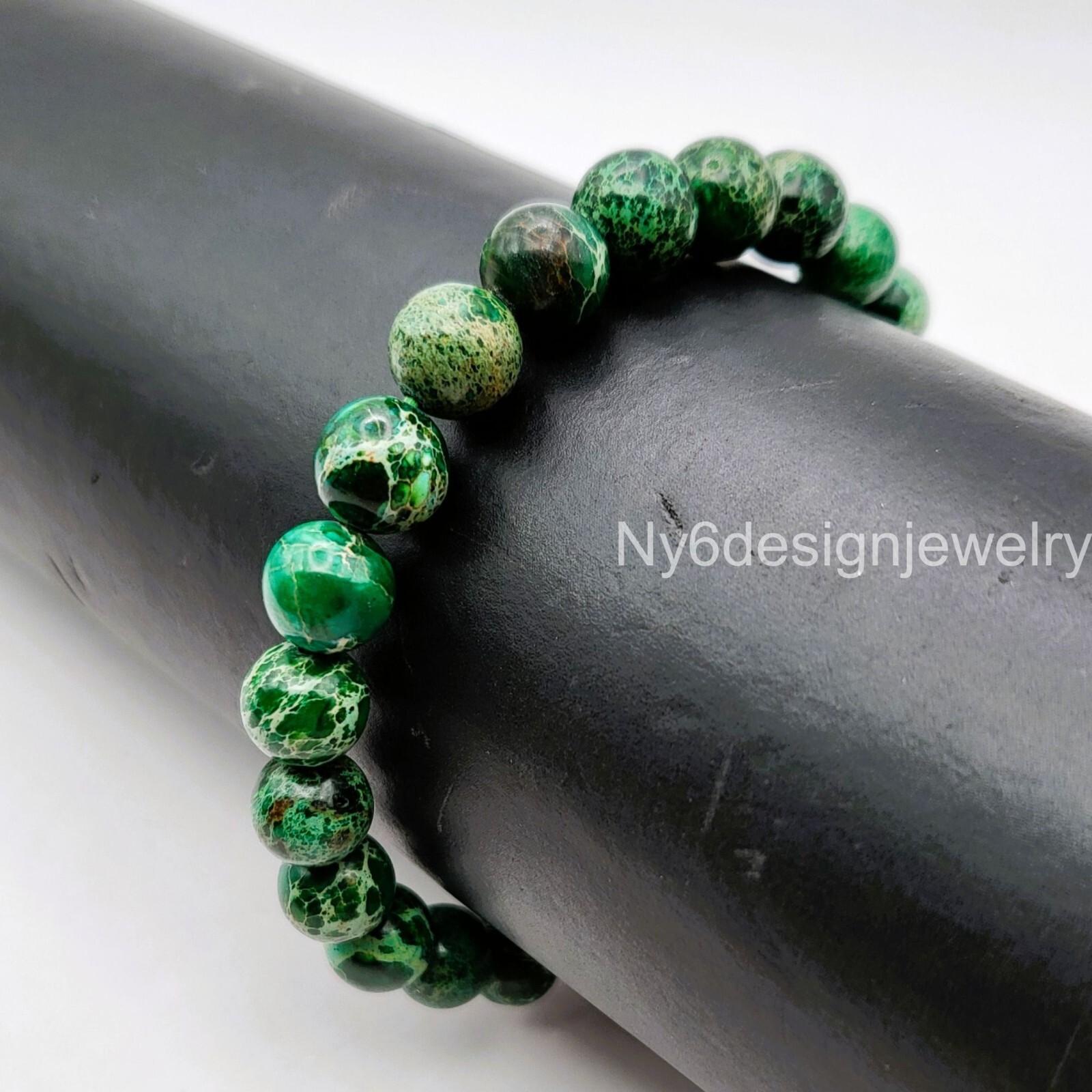Green Sea Sediment Imperial Jasper Crystal Healing Bead 4mm 6mm 8mm 10mm 12mm
