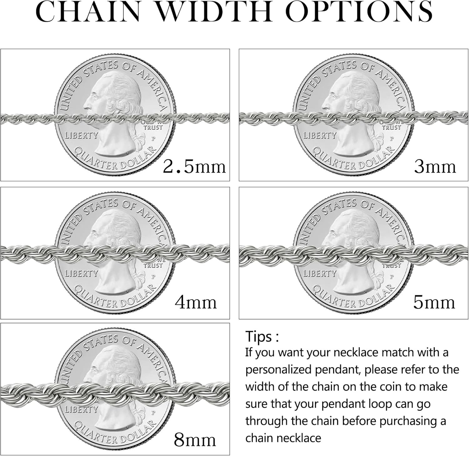Twist Chain Necklace – Stainless Steel Rope Jewelry for Men & Women