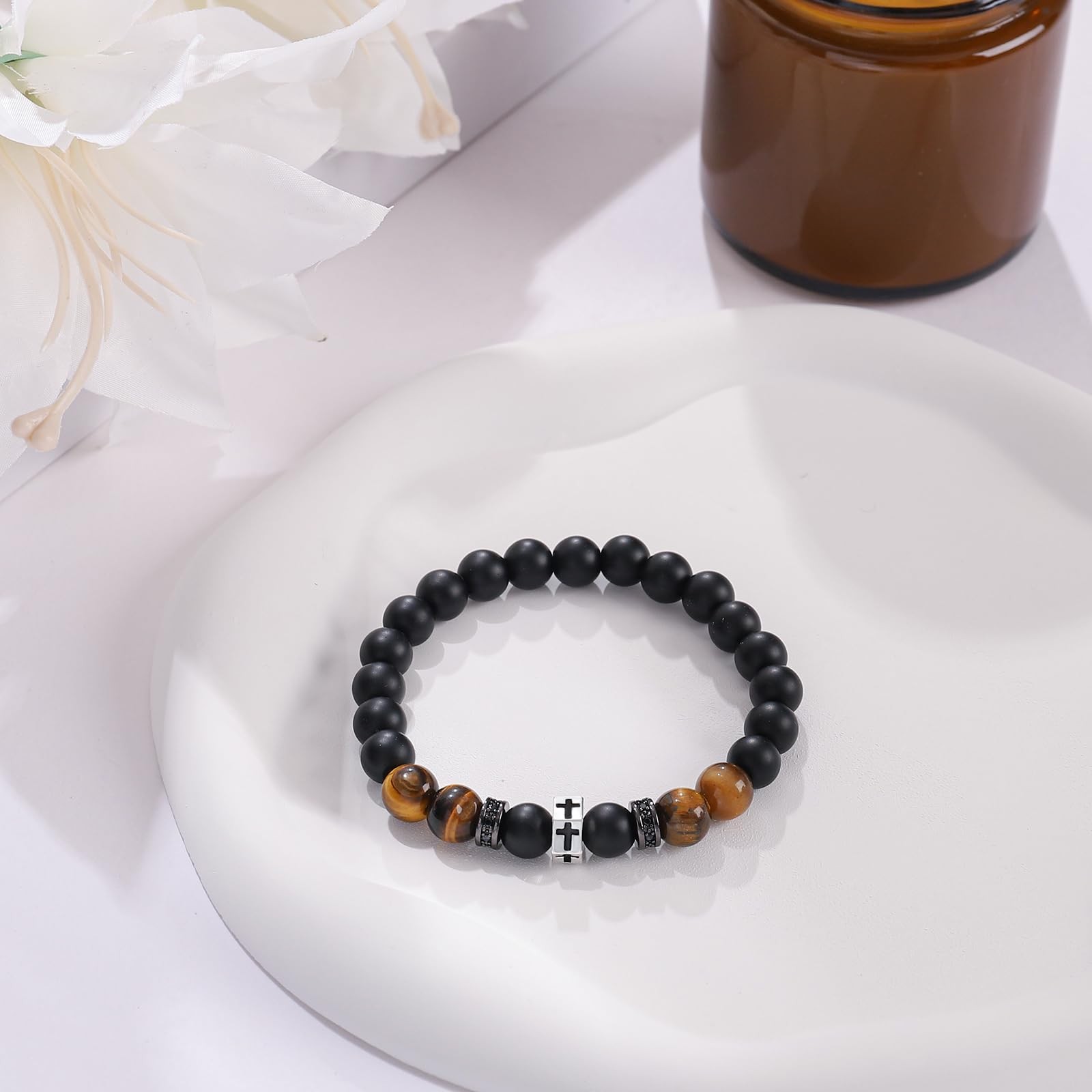 Cross Bracelet for Men Gift for Friend Birthday Anniversary Christmas Christi…
