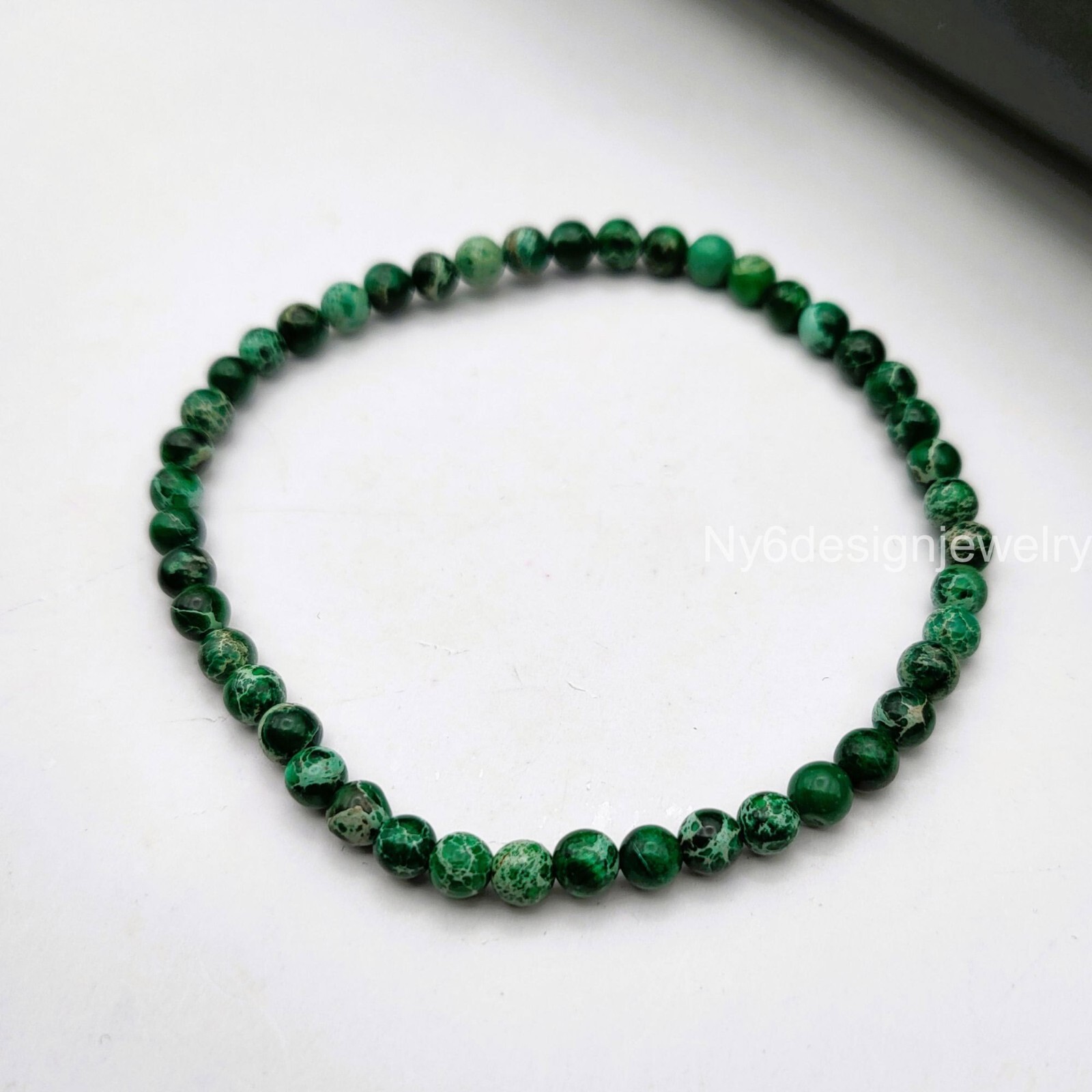 Green Sea Sediment Imperial Jasper Crystal Healing Bead 4mm 6mm 8mm 10mm 12mm