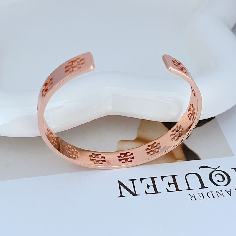 New Burch bangles Rose Gold with Jewelry Pouch Adjustable Bracelet