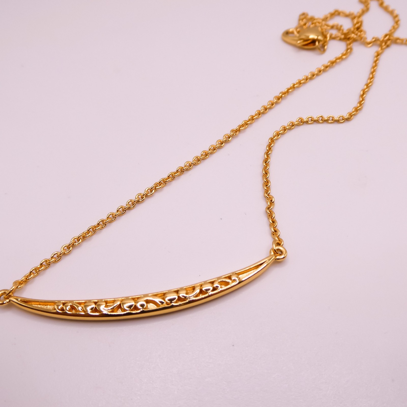 Brighton Contempo Ice Rhinestone Adjustable 19″ Bar Pendant Station Necklace
