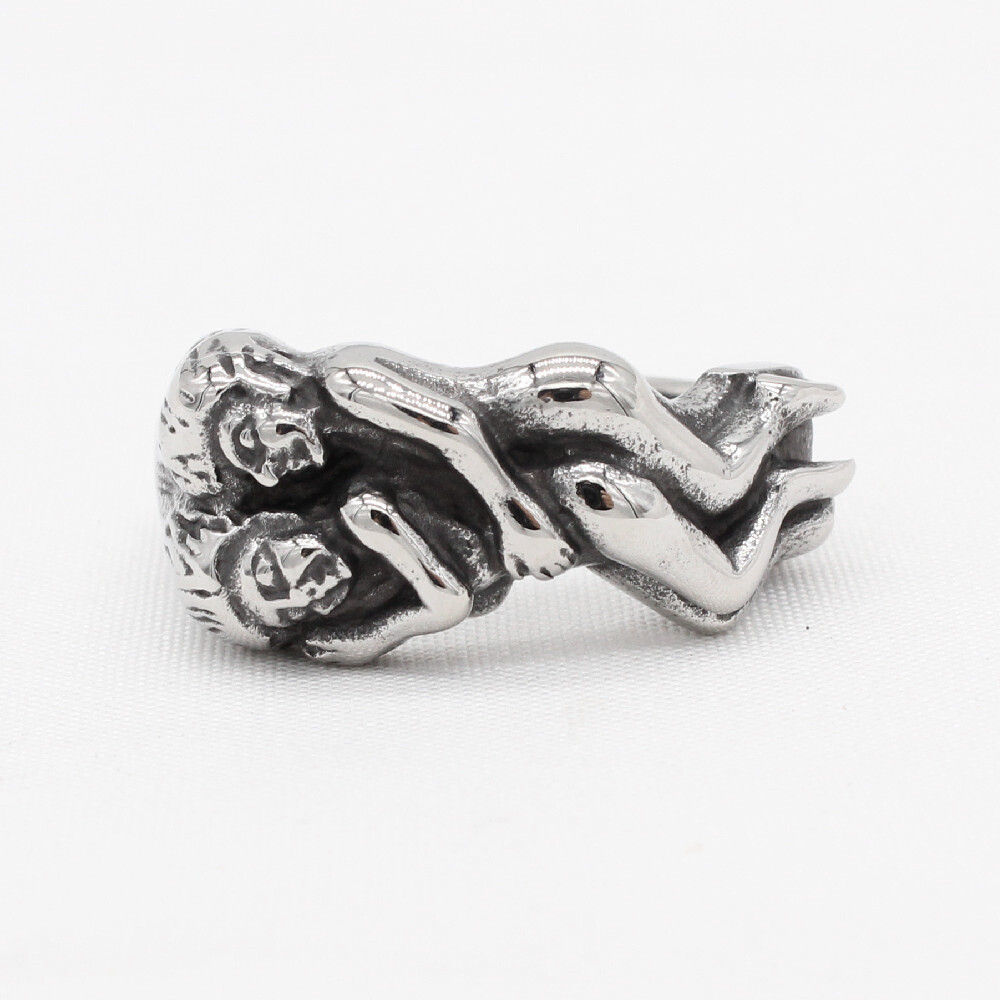 Gothic Different Sexual Position Ring Stainless Steel Unique Men Women Sexy Ring