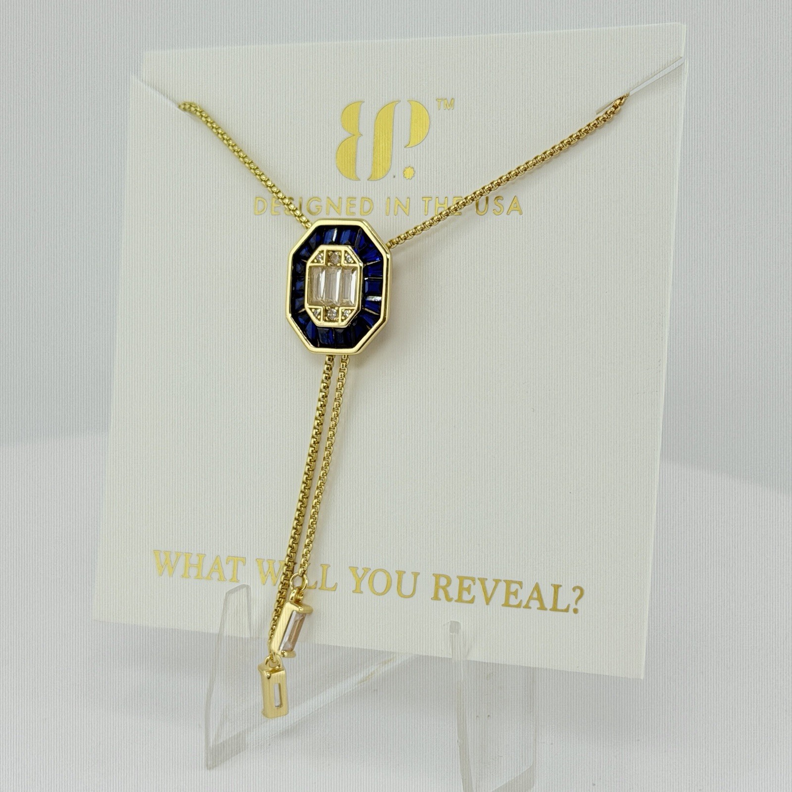 Bomb Party Vermeil BOLO “A Favorite, Obviously” Sapphire Spinel .925 w/ Gold