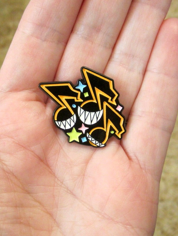 Music Note Pin Persona 5 Rock Gothic Anime – Hard Enamel