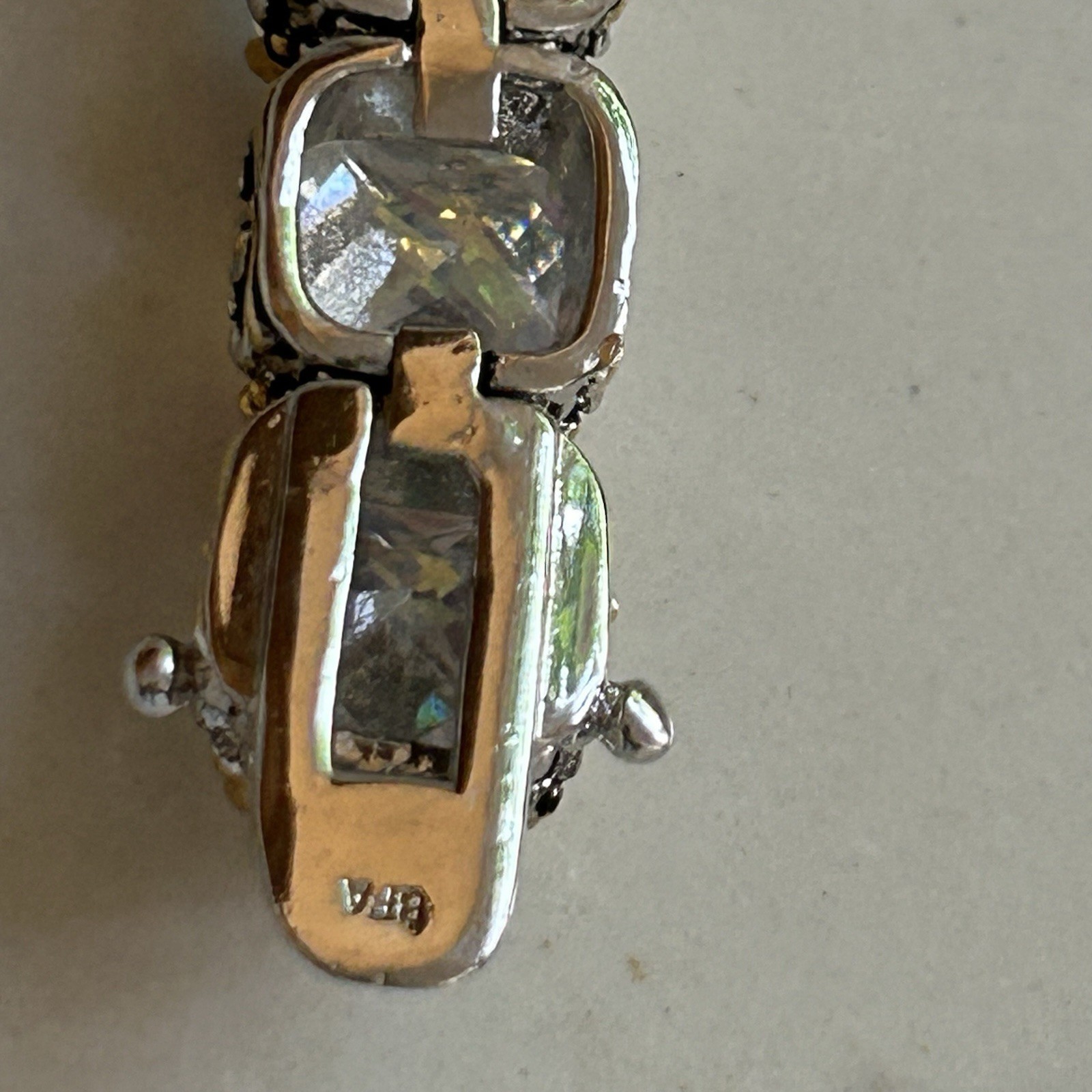 BEAUTY FOR ASHES 7″ CZ CRYSTAL BRACELET STUNNING NWOT