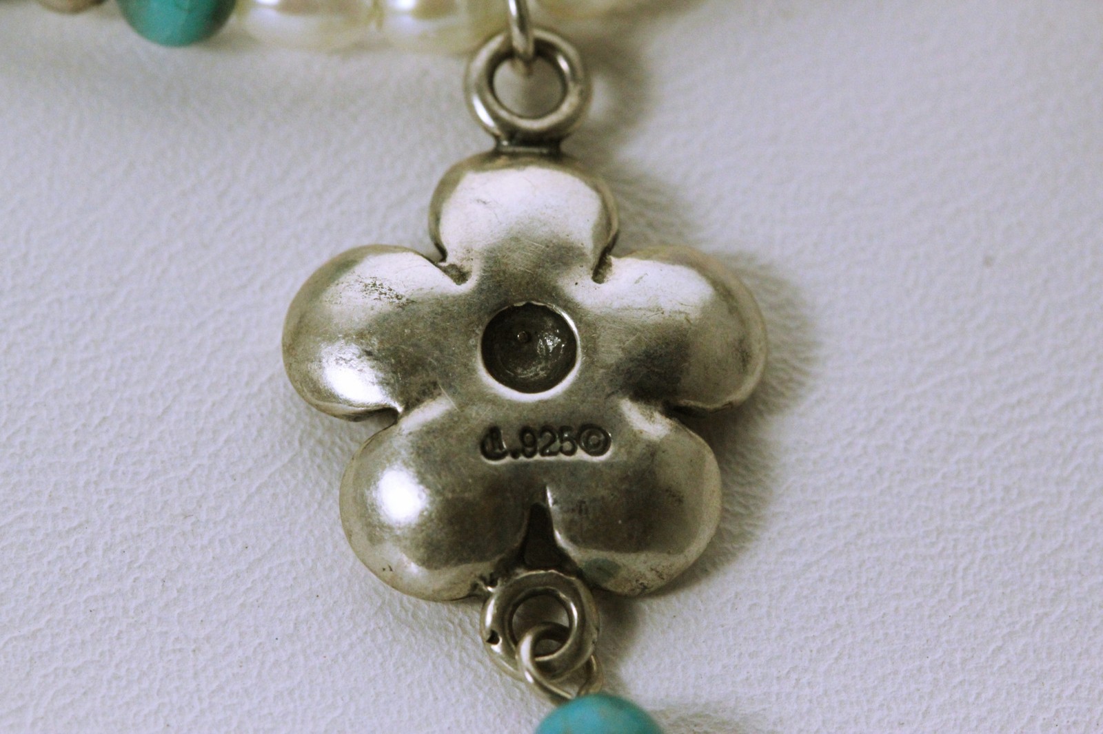 RELIOS Beaded 16-20″ Necklace with Sterling Silver Charms 13.1 Grams (NEC1246)
