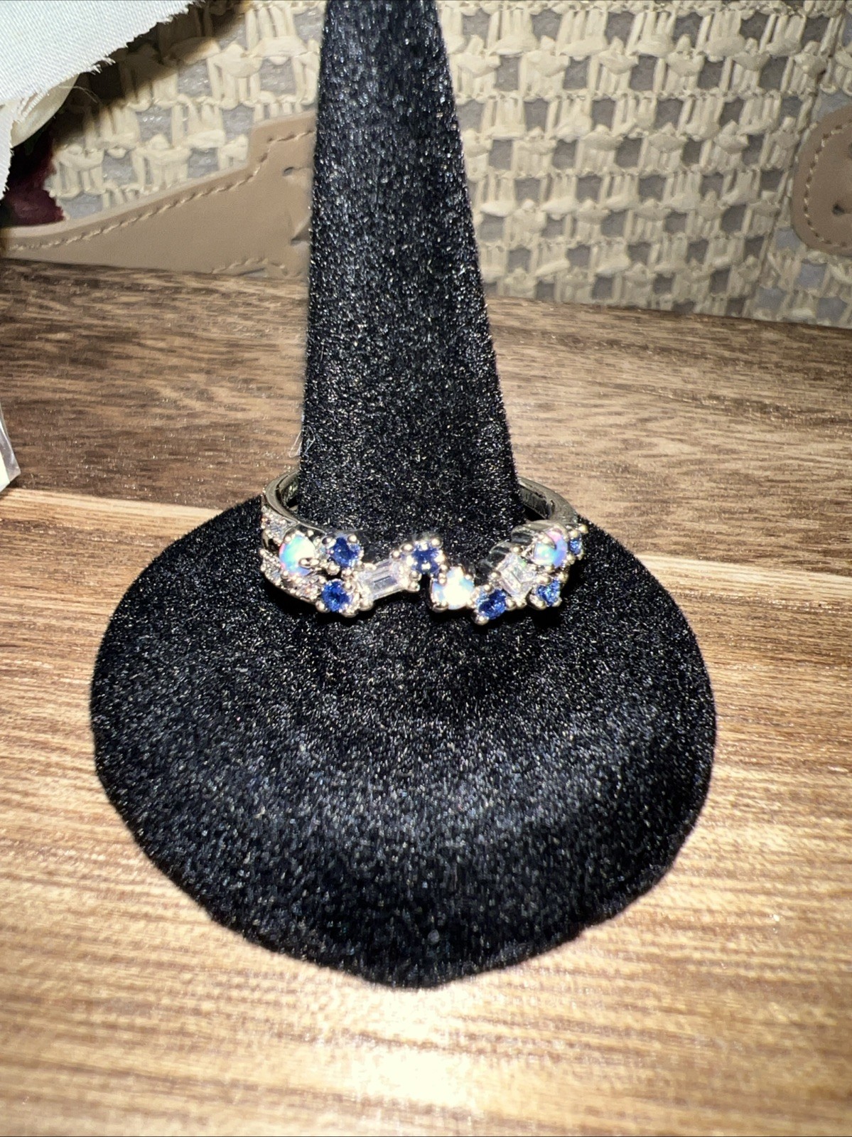 Bomb Party This Love Is Endless Size 9 Ring. Lab Created Sapphire Corundum.