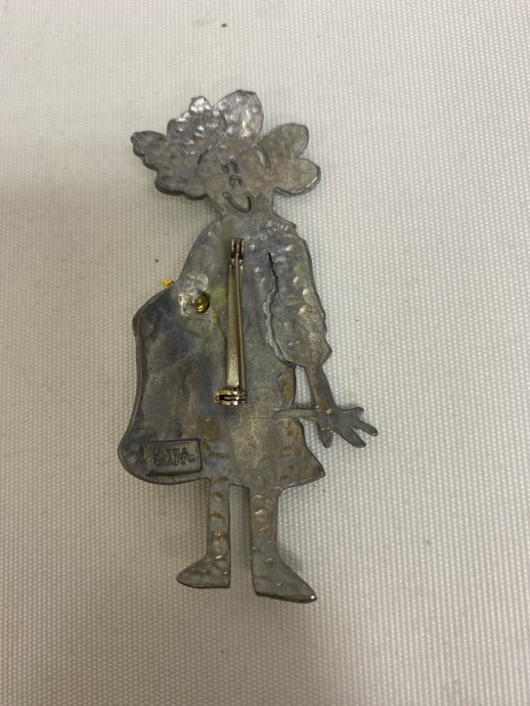 Silver Color Gold Color Angel Pin