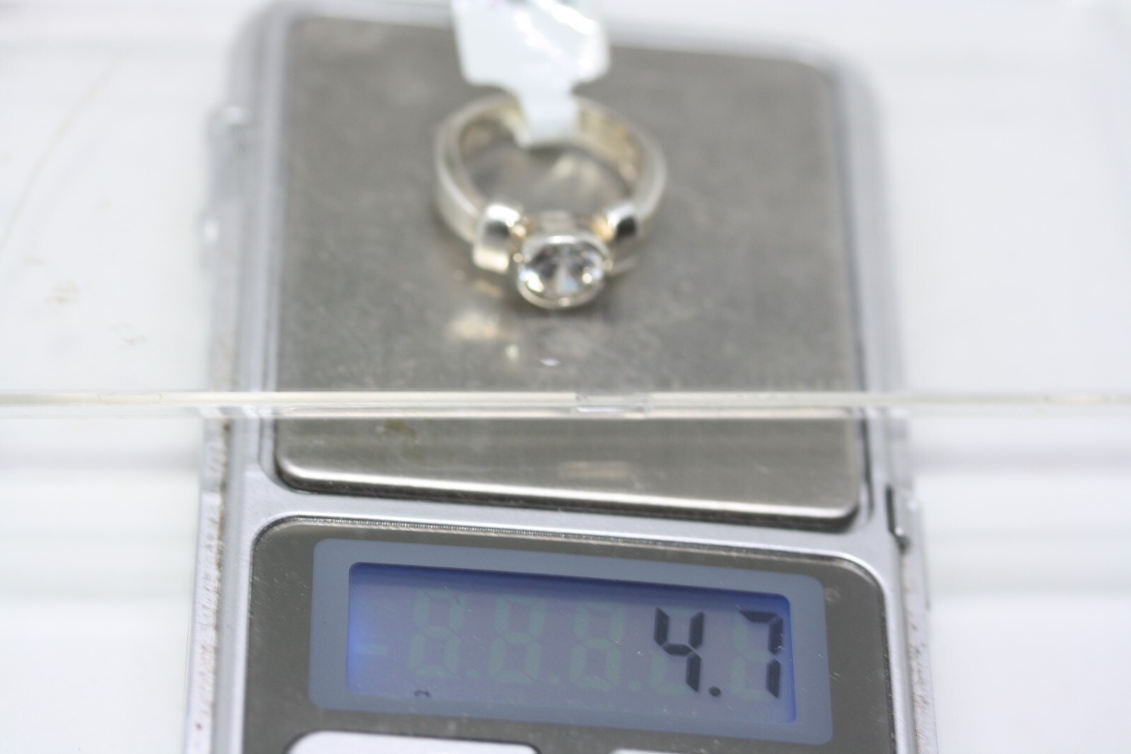 New Mexican 925 Silver Channel Set 1.5 CT Round CZ Women’s Designer Ring Sz 5.75