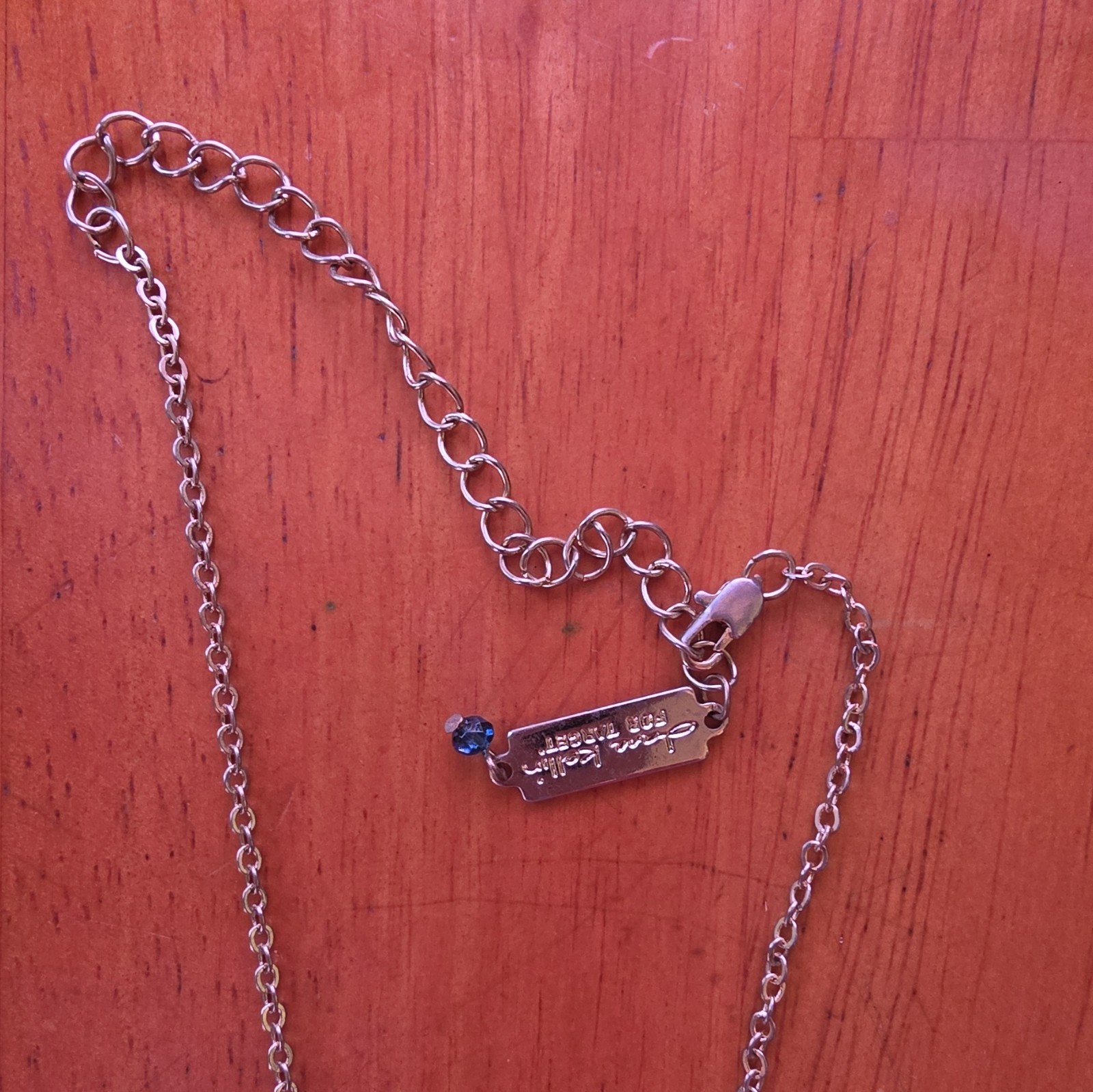 Silver Tone Metal Cable Chain Necklace with Oval Links, No Stone