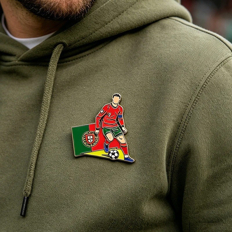 2026 World Cup Star Soccer Player Brooch Enamel Pin Football Fan Lapel Badge
