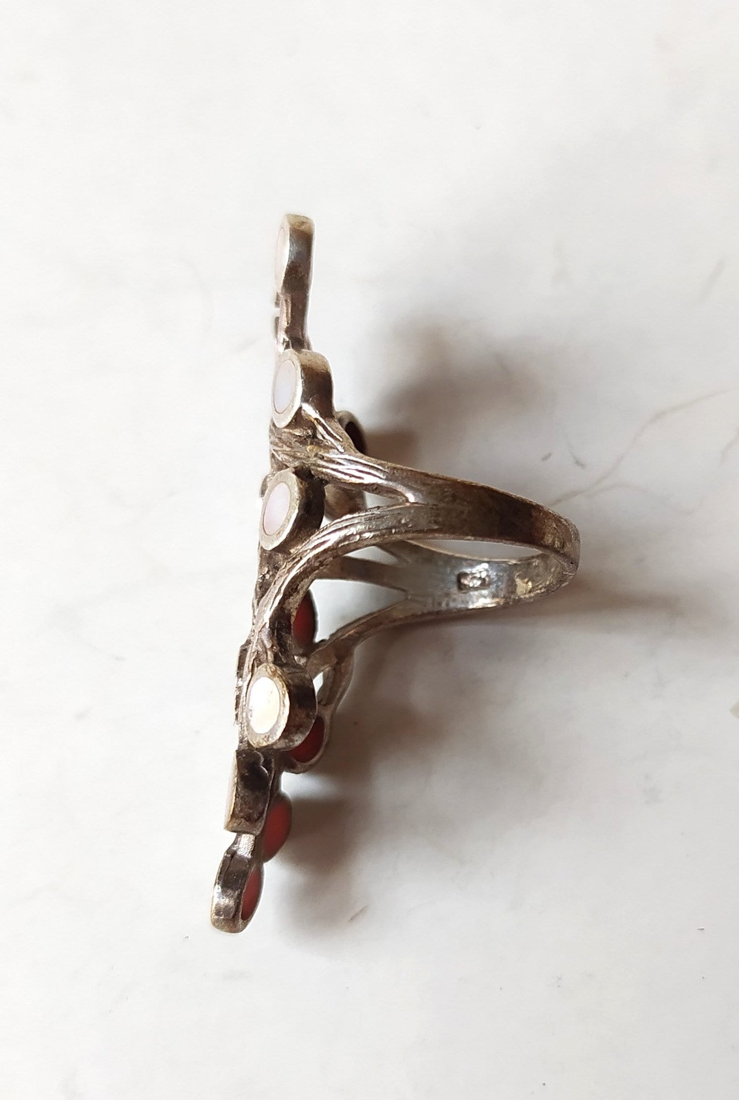 Vintage 925 sterling silver ring / size US 5 1/8 EU 50 UK K / branch shape