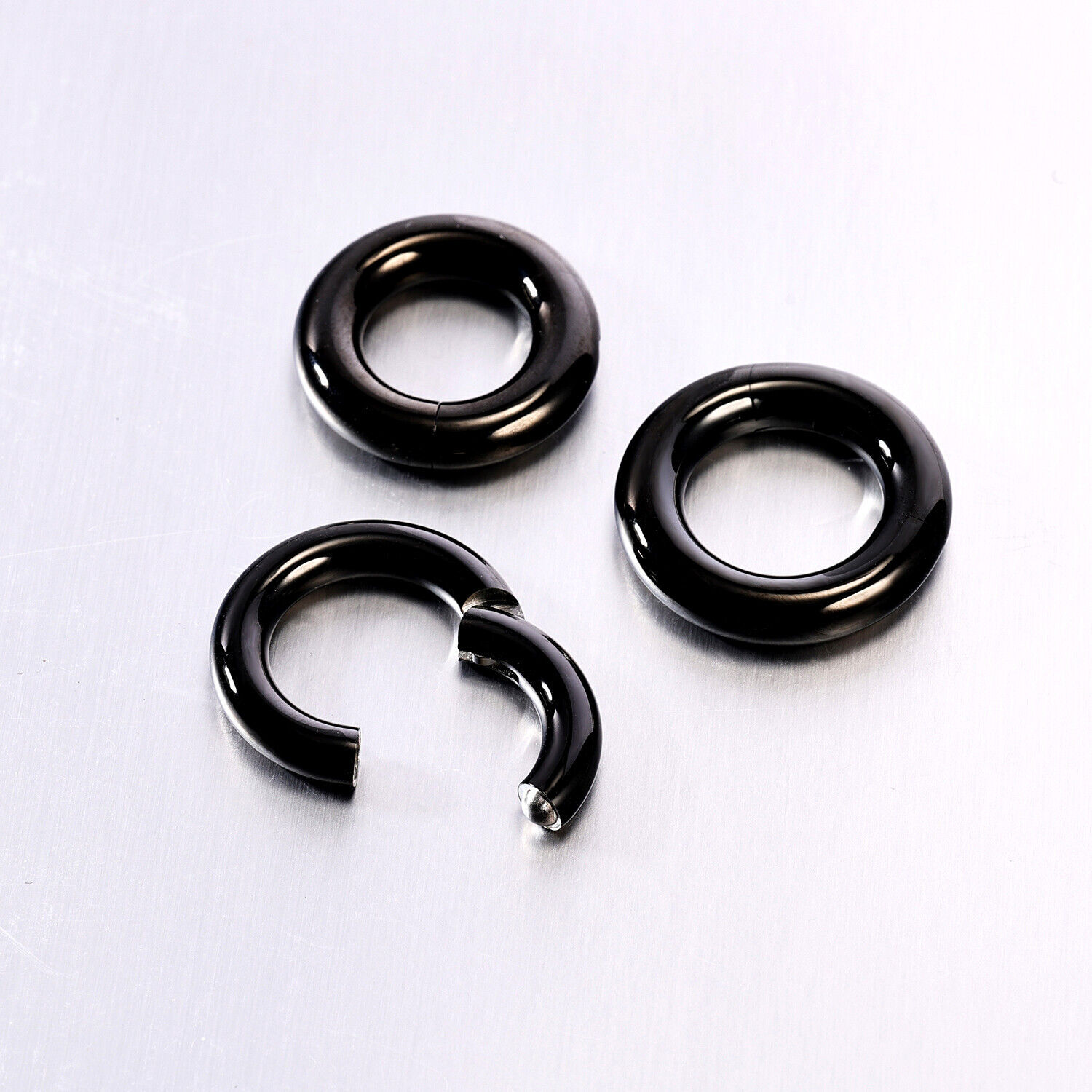 1 Pc Surgical Steel Punk Large Gauge Earrings Nose Septum Ring Piercing Jewelry