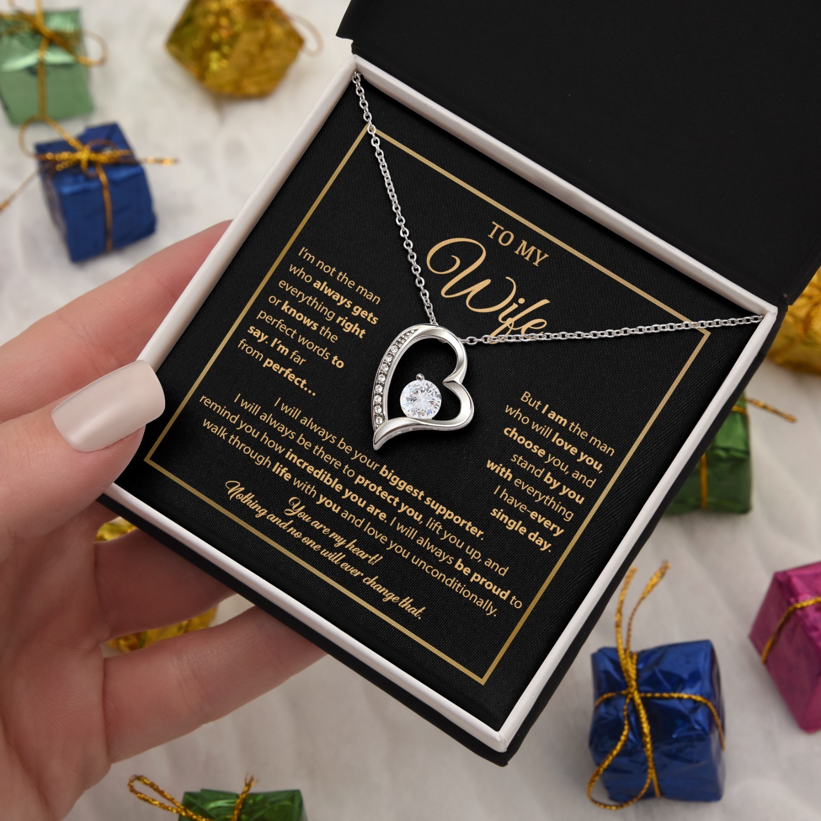 To My Wife Necklace, Gift For Wife, Anniversary Gift For Wife, Necklace For Wife