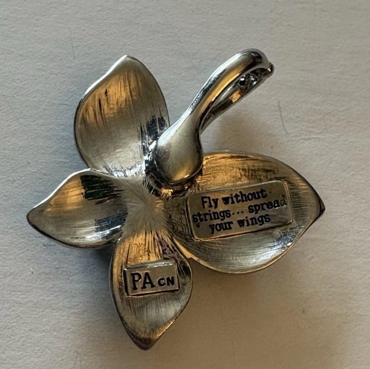 Fly without Strings , Spread your Wings Butterfly Pendant