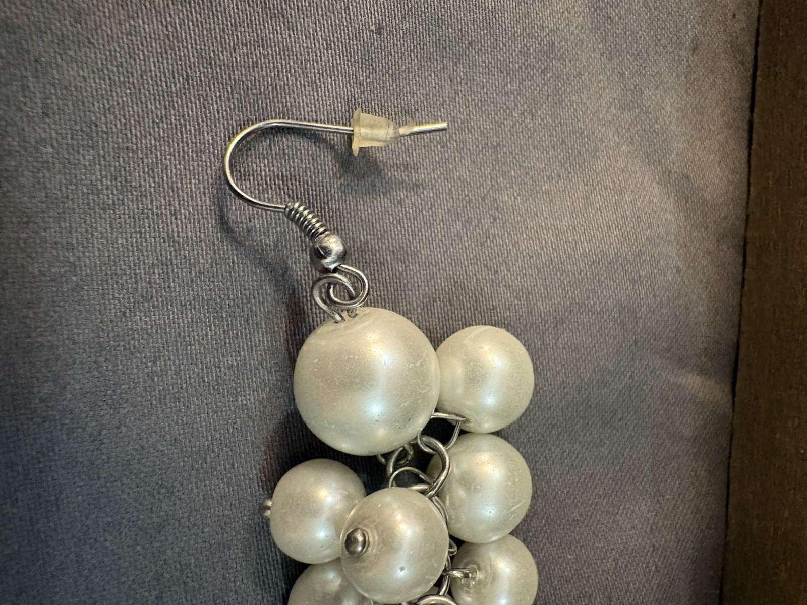3” Faux Pearl Drop Earrings No Stamp SKU TR57 Great For Prom, Mother’s Day
