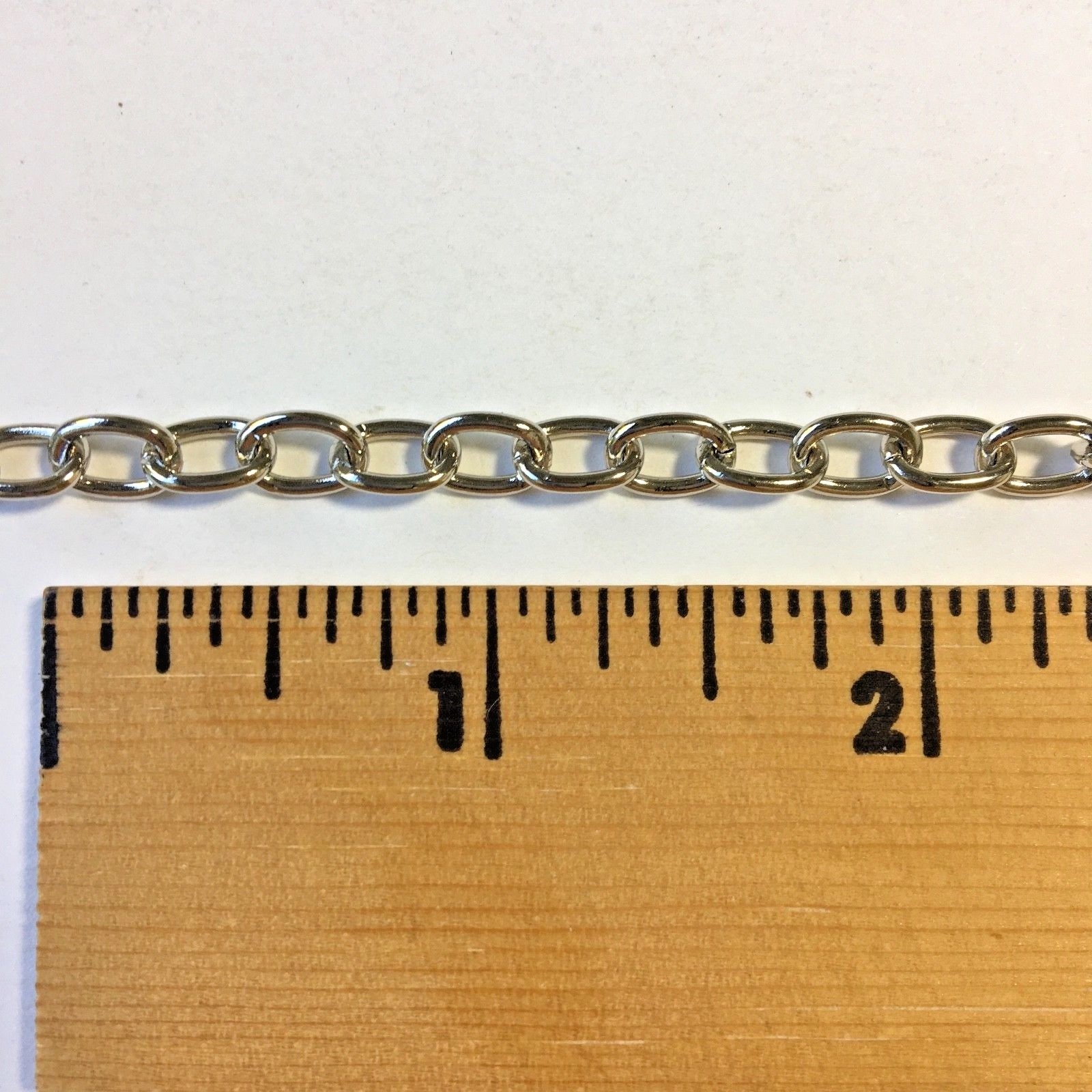 Silver Stainless Steel Cross Chain Link Necklace HN5 US Seller – 1 Yard