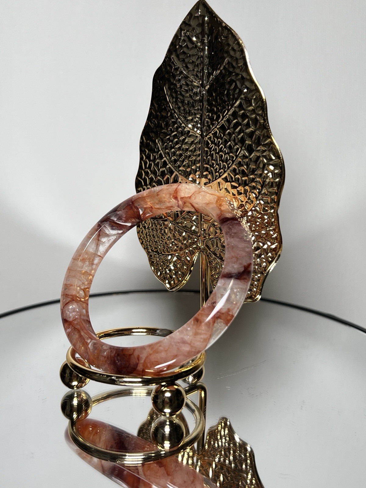 Fire Quartz Bangle Inner Diameter Size 60m -See Description & Pics For More Info