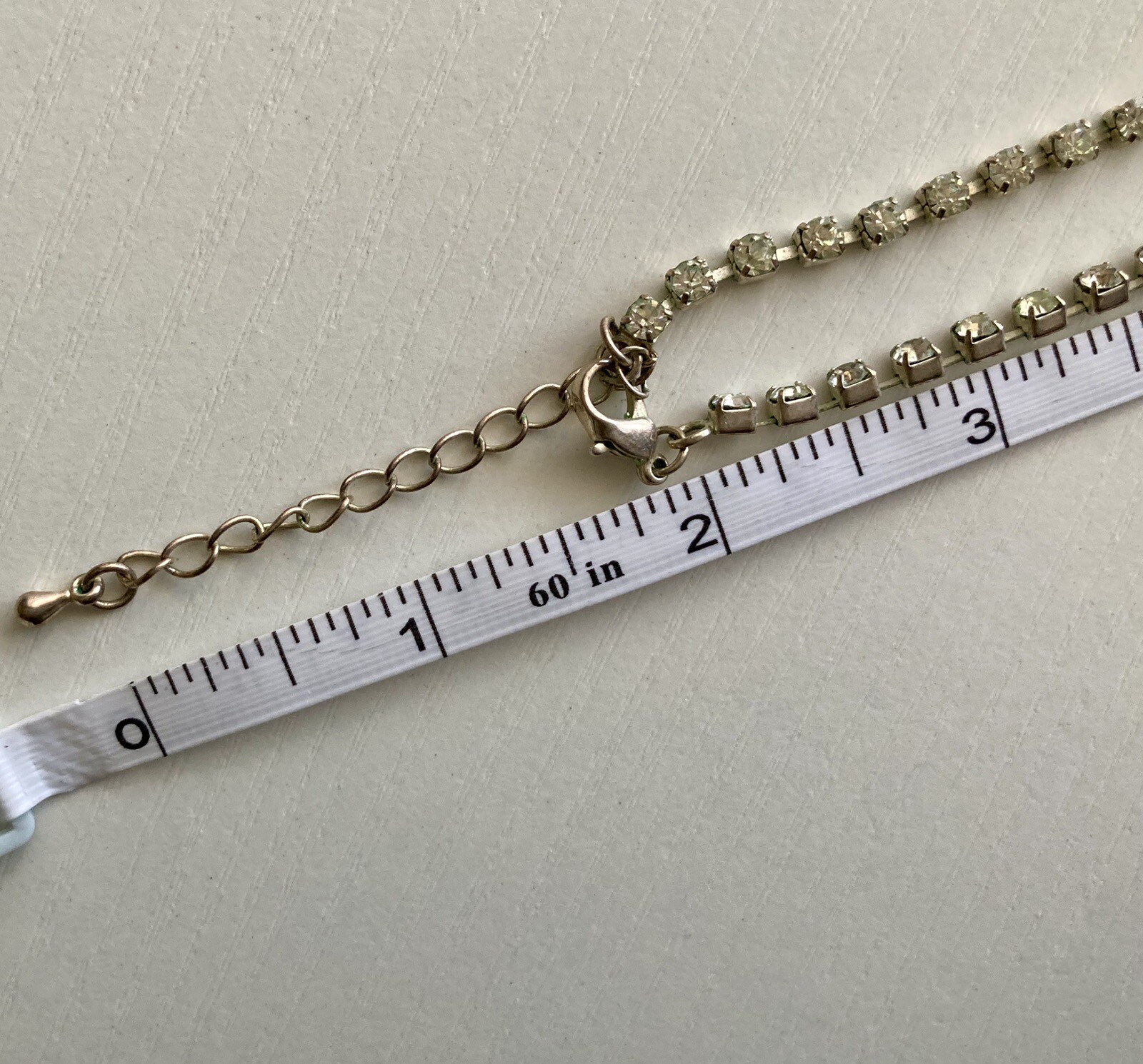 Blue Crystal Large Heart Silver Tone Pendant 16” Ladies Necklace 30g Titanic