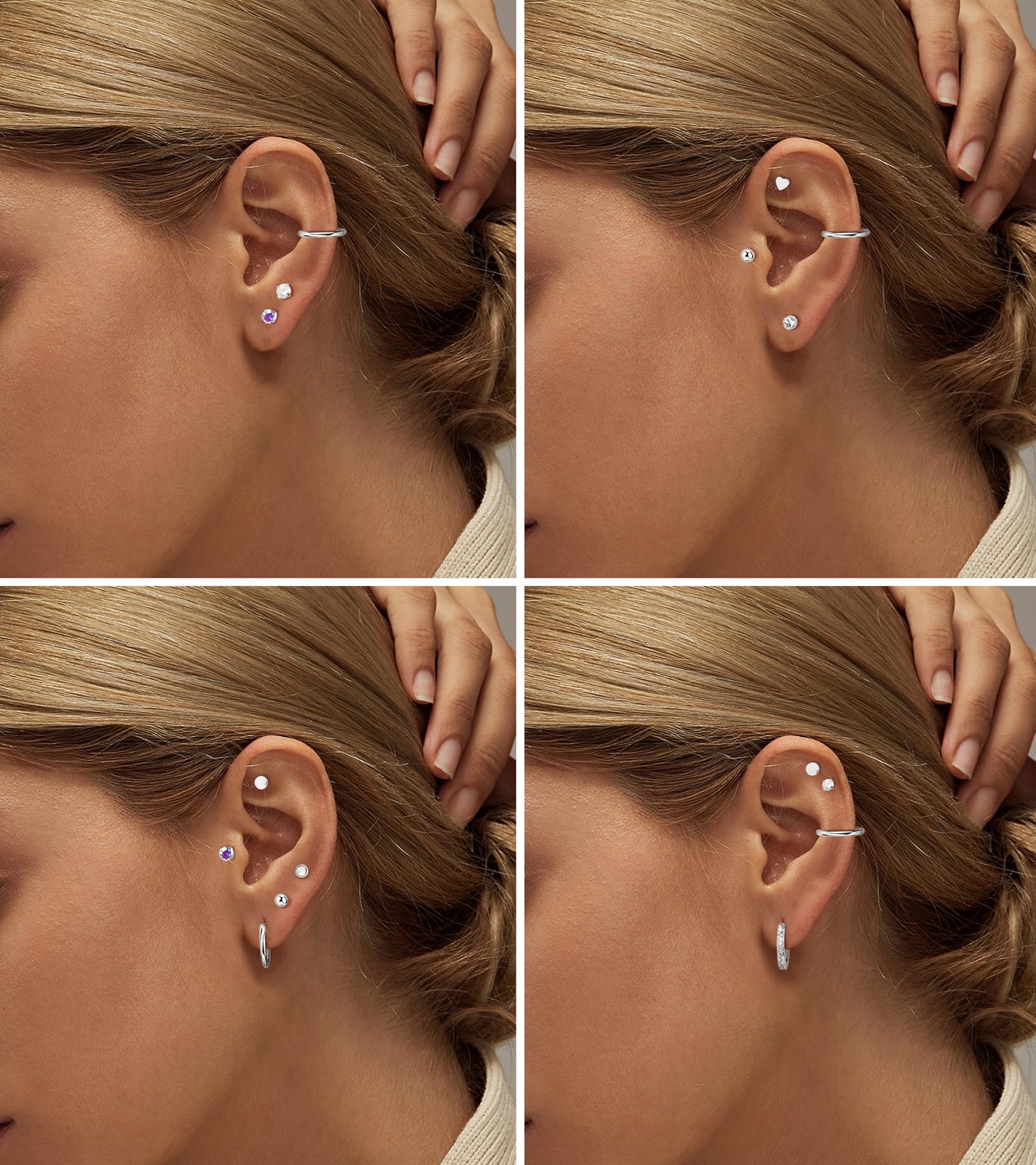 Hypoallergenic Surgical Steel Earrings for Sensitive Ears-20G Flat Back Earrings