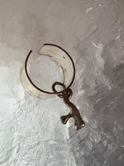 Lambda 92.5 ear cuff Gay Lesbian LGB LGBTQ Symbol Goddess handmade by JKL 605