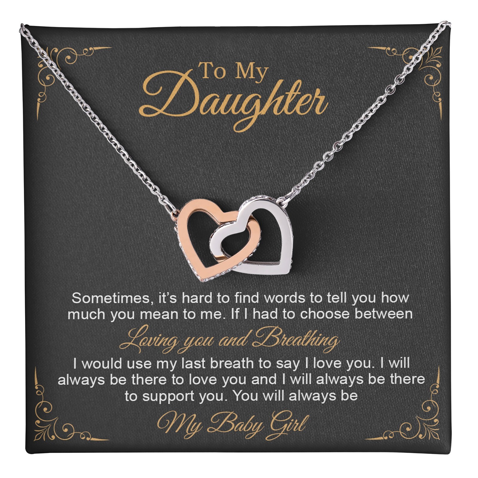 To My Daughter Necklace, Gift to My Daughter, Graduation Gift for Daughter