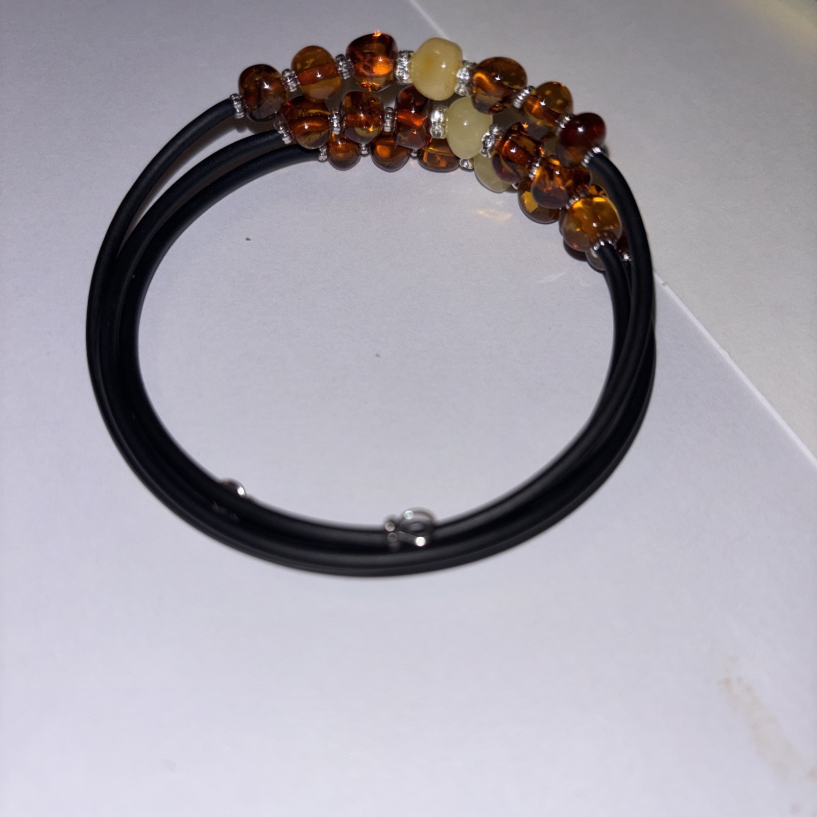 Amber Wrap Bracelet, 3 Strands, Poland