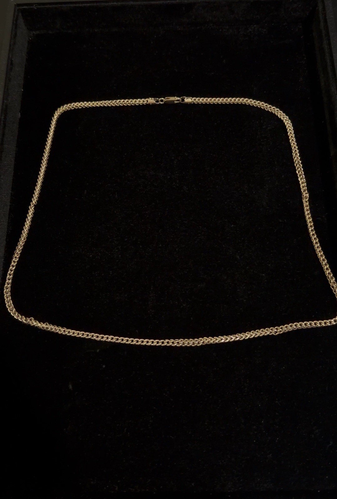 Gold Tone Metal Rope Chain Necklace Chain, Lobster Clasp, No Gemstones, 20.29g