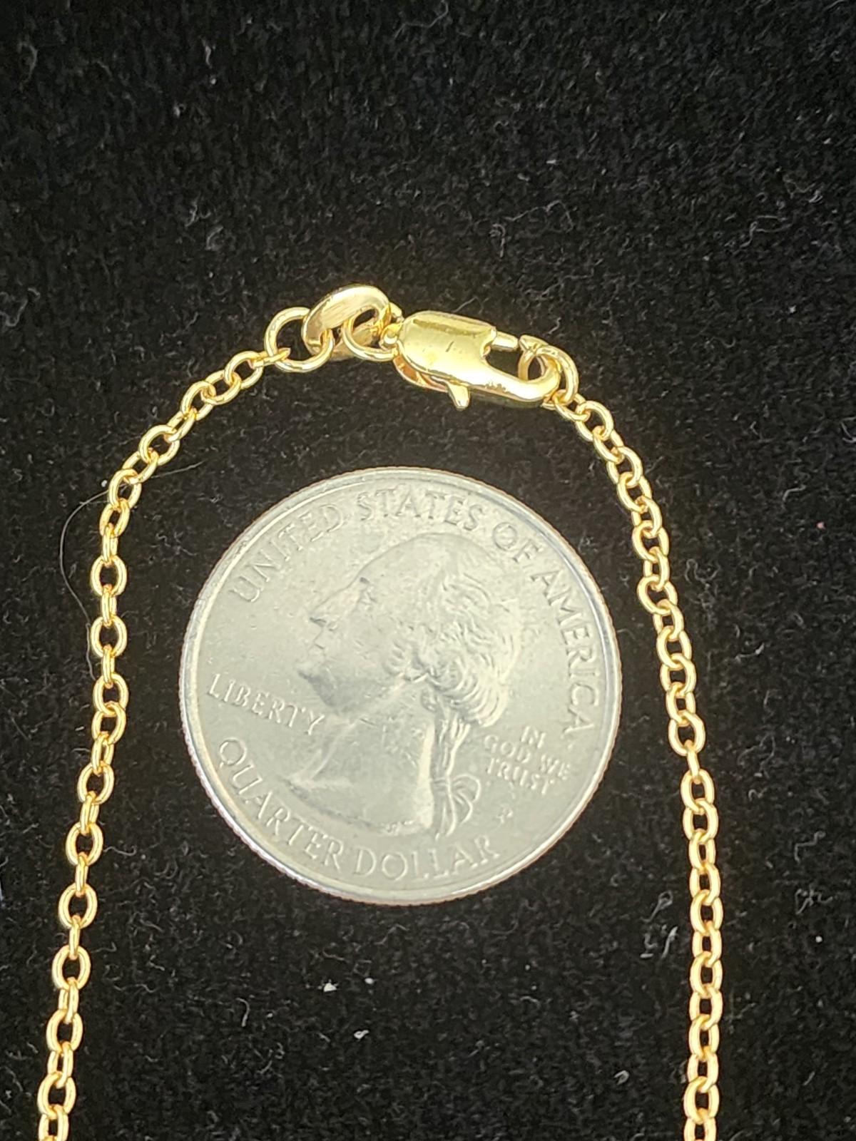 Lot Of 6 18K Gold Filled Necklace Chains Simple Dainty 16″ Around